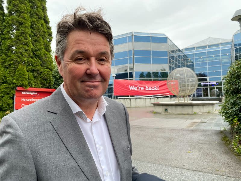 Norwegian Air CFO Geir Karlsen poses for a photo in Oslo