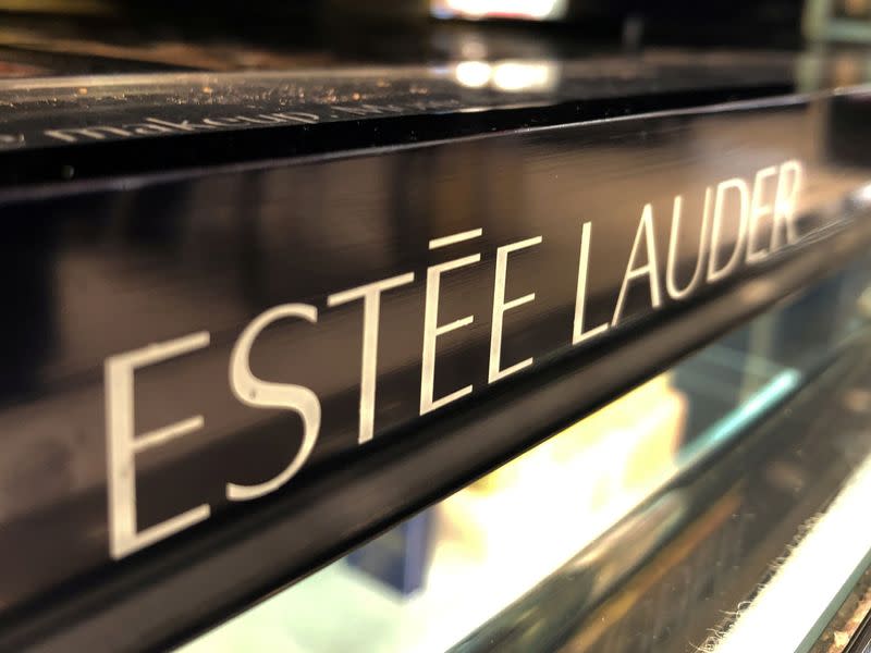 FILE PHOTO: An Estee Lauder cosmetics counter is seen in Los Angeles