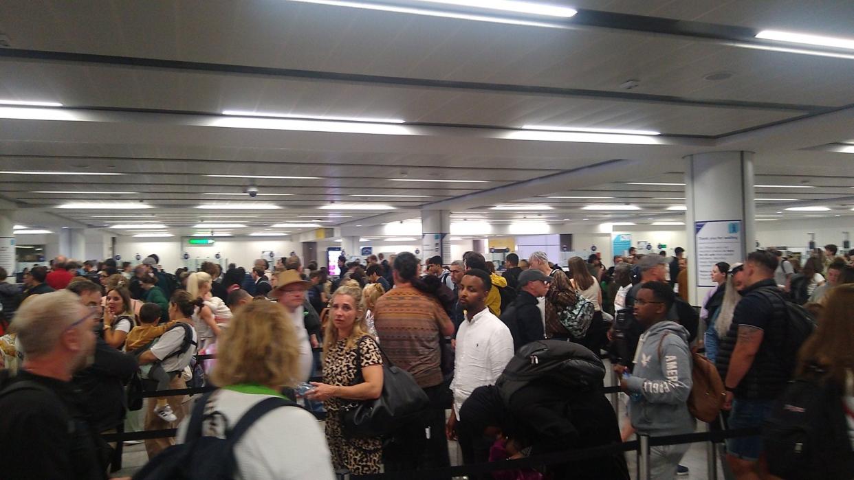“Unbelievable” and “stiflingly hot” is how a passenger has described their experience at passport control at Gatwick Airport in the early hours of Saturday morning (Chris O’Hara)