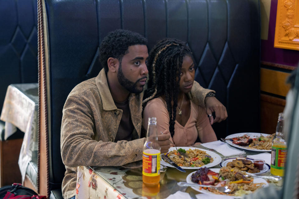 Jharrel Jerome and Adia in 'Full Circle,' a Steven Soderbergh series for Max.