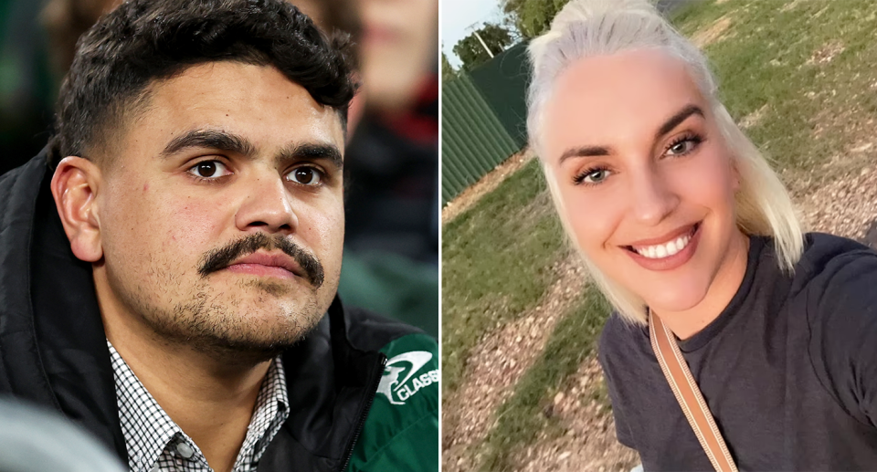 Amy Brown has confirmed she was in the motel room in Dubbo with Latrell Mitchell when the 