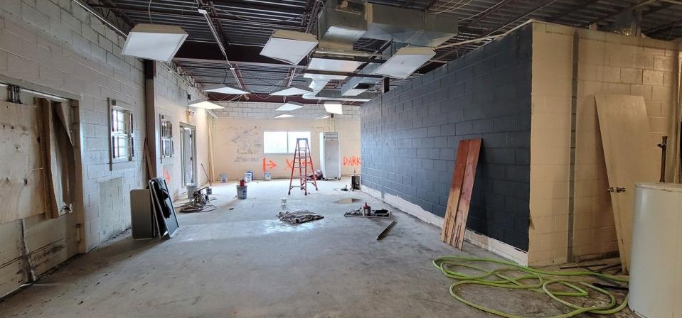 The Hound is a bar opening at 2 Tunnel Road in Asheville, at site of the former Greyhound bus station. Renovations are underway.