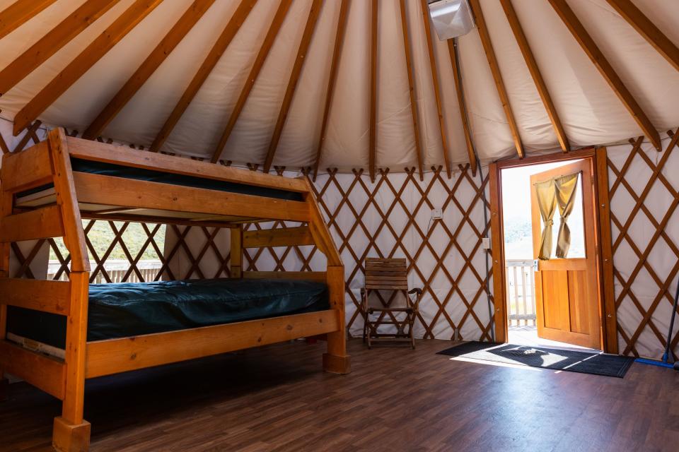 The inside of one of the yurts at East Canyon State Park in Morgan on Monday, July 17, 2023. | Megan Nielsen, Deseret News