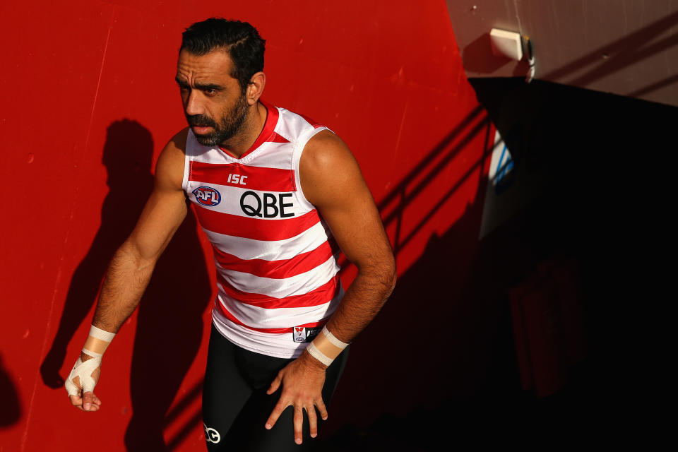 Retired AFL star Adam Goodes from the Sydney Swans was forced to retire in September 2015 after facing constant booing and racism. The final years of his career are depicted in Sydney Film Festival documentary, The Final Quarter. 