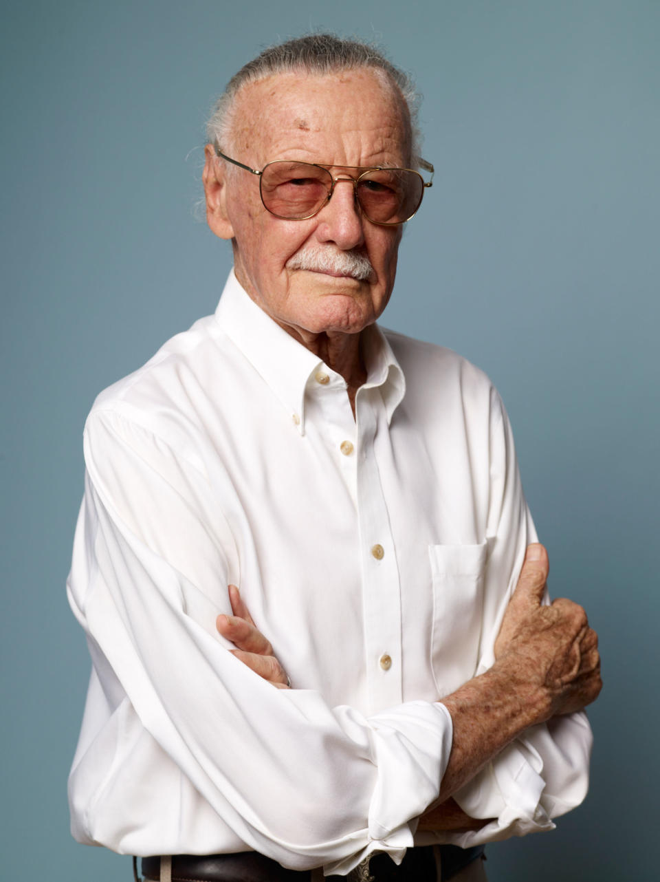 Producer Stan Lee of 'Comic-Con: Episode IV - A Fan's Hope' poses for a portrait during the 2011 Toronto Film Festival at the Guess Portrait Studio on September 10, 2011 in Toronto, Canada.&nbsp;