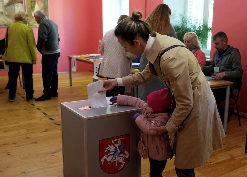 Lithuanian presidential election, in Vilnius