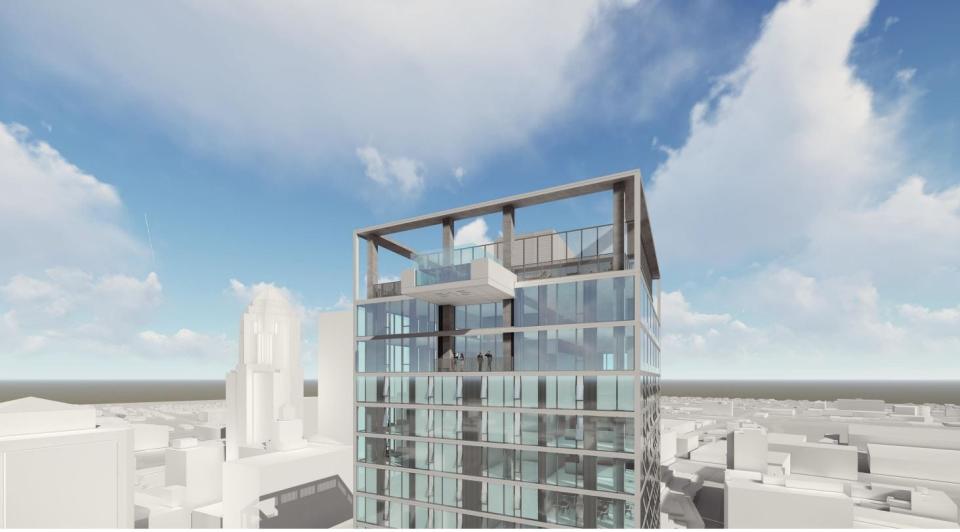 An ambitious 360-unit, 33-story multi-family apartment tower proposed in Des Moines would include affordable housing.