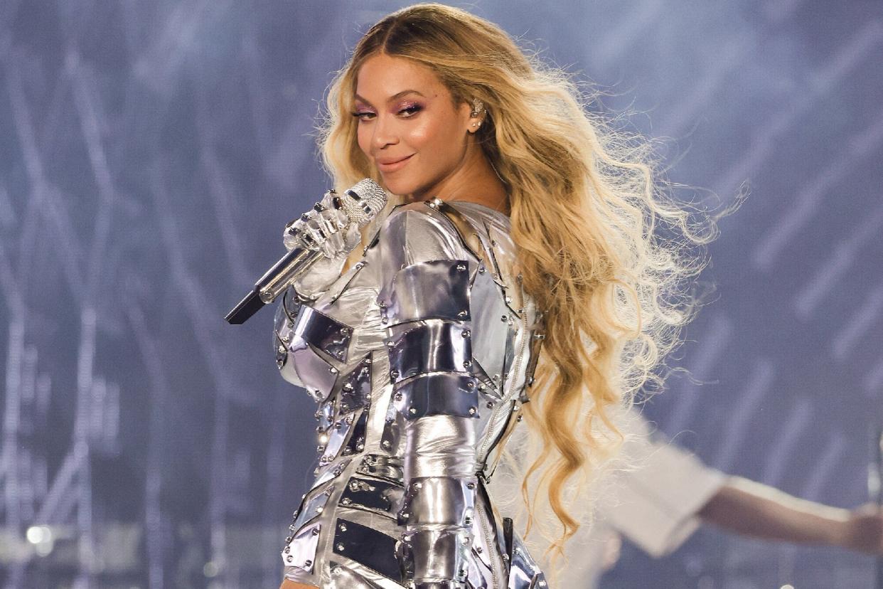 Beyoncé performs onstage during the “RENAISSANCE WORLD TOUR” at PGE Narodowy on June 27, 2023 in Warsaw, Poland.