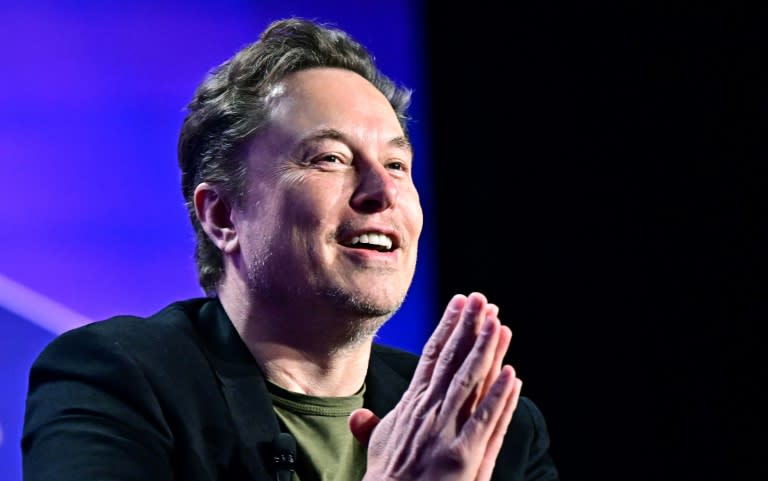 El magnate Elon Musk, director y fundador del fabricante de automóviles eléctricos Tesla, en un evento en Los Ángeles el 6 de mayo de 2024 (Frederic J. BROWN)