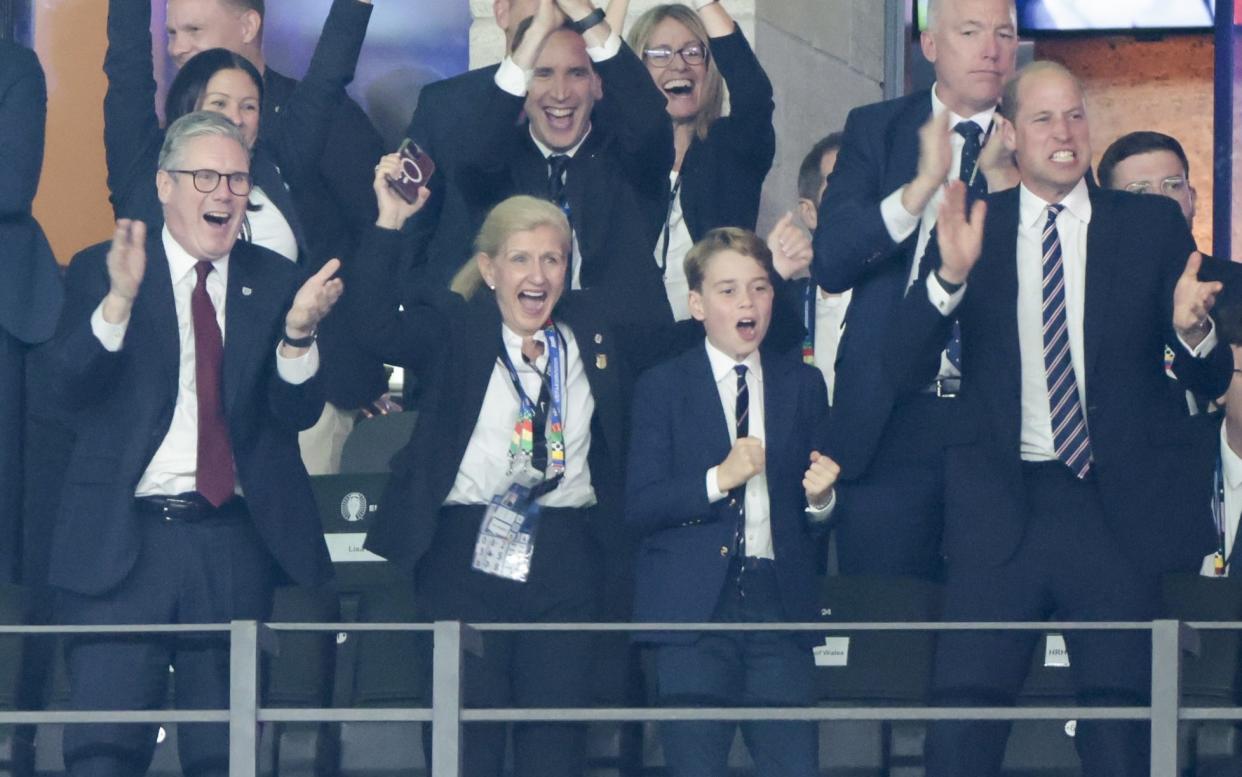 The PM celebrates England's equaliser against Spain - but it wasn't meant to be for the Three Lions