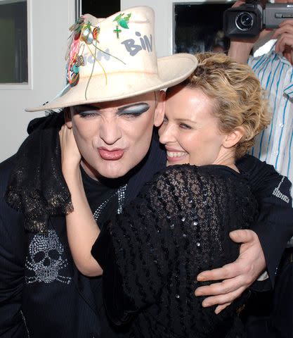 <p>Simon James/WireImage</p> Boy George and Kylie Minogue