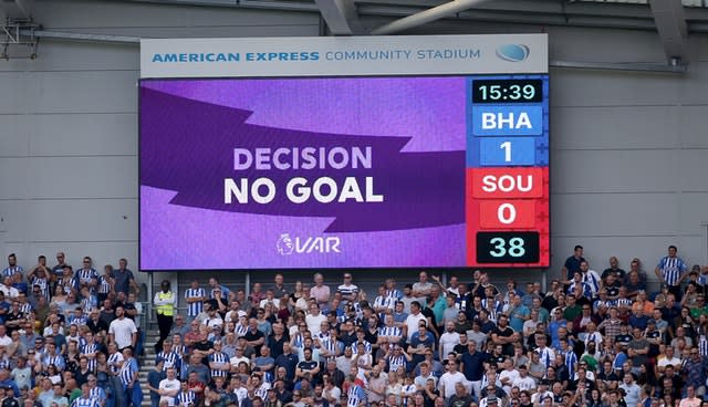 VAR overruled Lewis Dunk's goal 