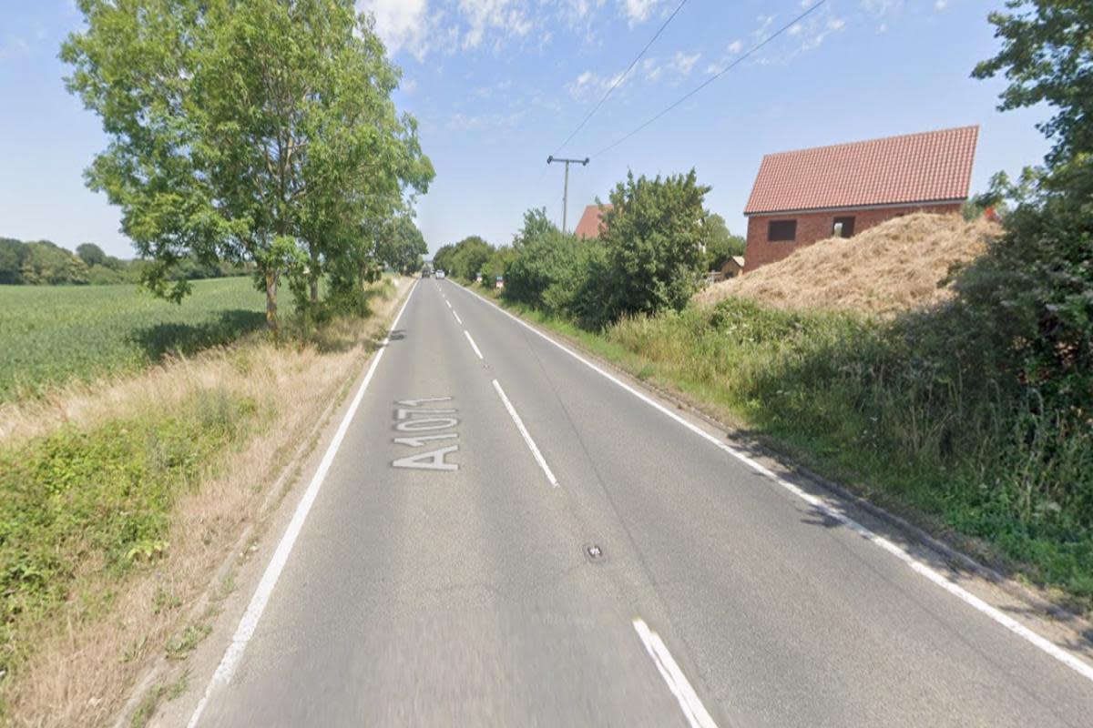The A1071 in Hadleigh will be closed next month <i>(Image: Google Maps)</i>