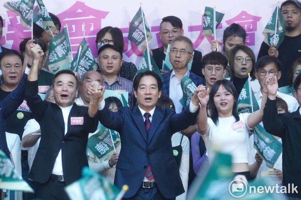 民進黨總統參選人賴清德出席全國美業賴清德後援會成立大會。   圖：張良一/攝