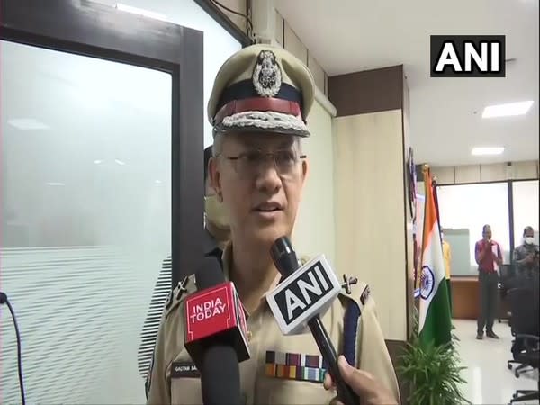 Andhra Pradesh DGP Gautam Sawang speaking to media on Friday. (Photo/ANI)