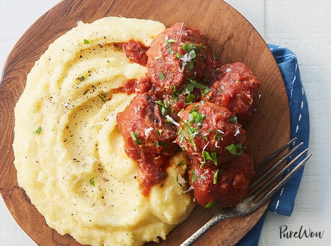 Polenta and Meatballs