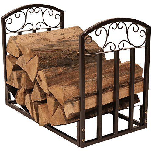 2) Sunnydaze 2-Foot Firewood Log Rack