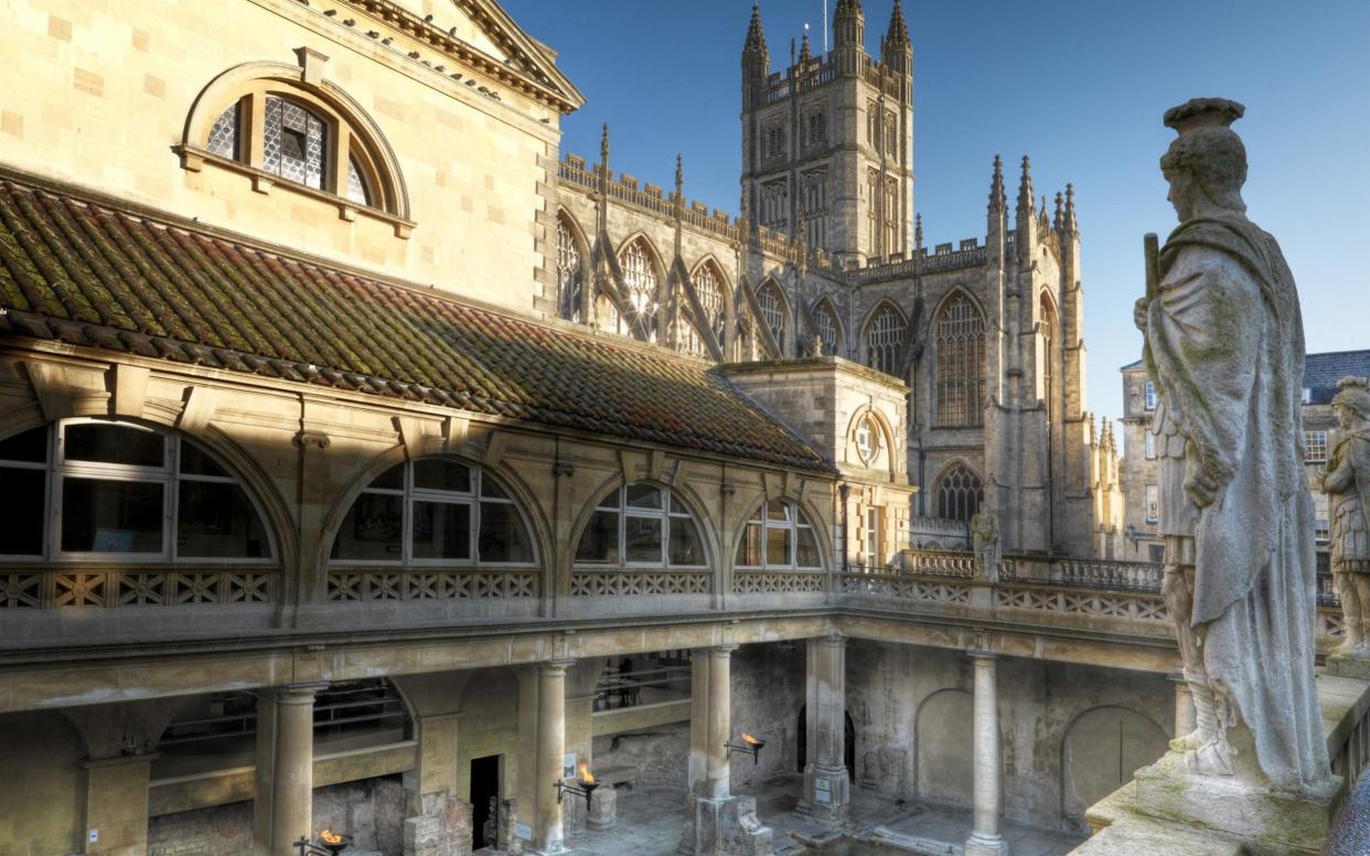 The city's Roman baths, with Bath Abbey in the background - COPYRIGHT COLIN HAWKINS 2008