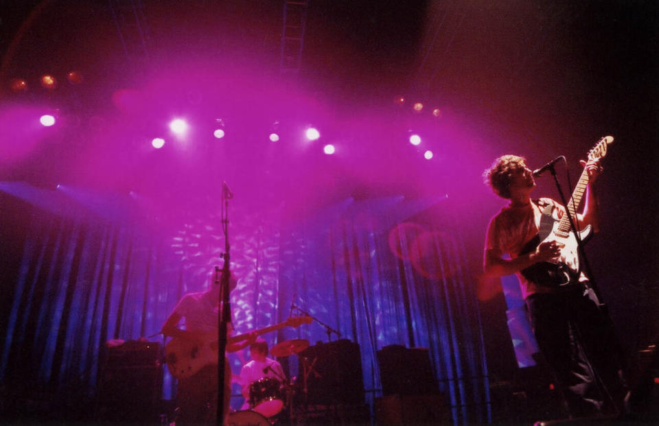 <sup>The Rapture at New York’s Roseland Ballroom on Oct. 24, 2003 (photo: Tim Soter).</sup>