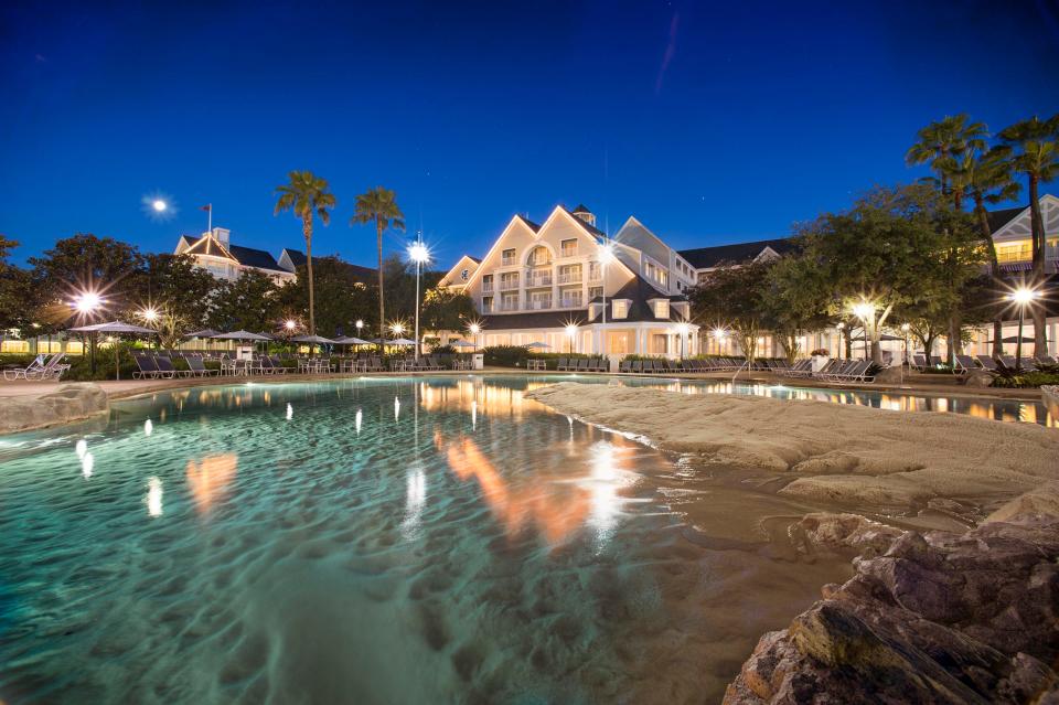 With a sandy beach, lazy river and 230-foot waterslide, Stormalong Bay is a huge draw at Disney's Yacht and Beach Club Resorts.