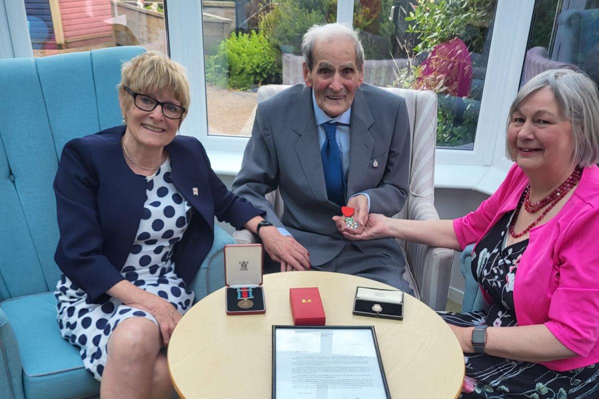 Sheriff of York Ms Fiona Fitzpatrick, Joseph Wood, and Lord Mayor of York Councillor Margaret Wells <i>(Image: Supplied)</i>