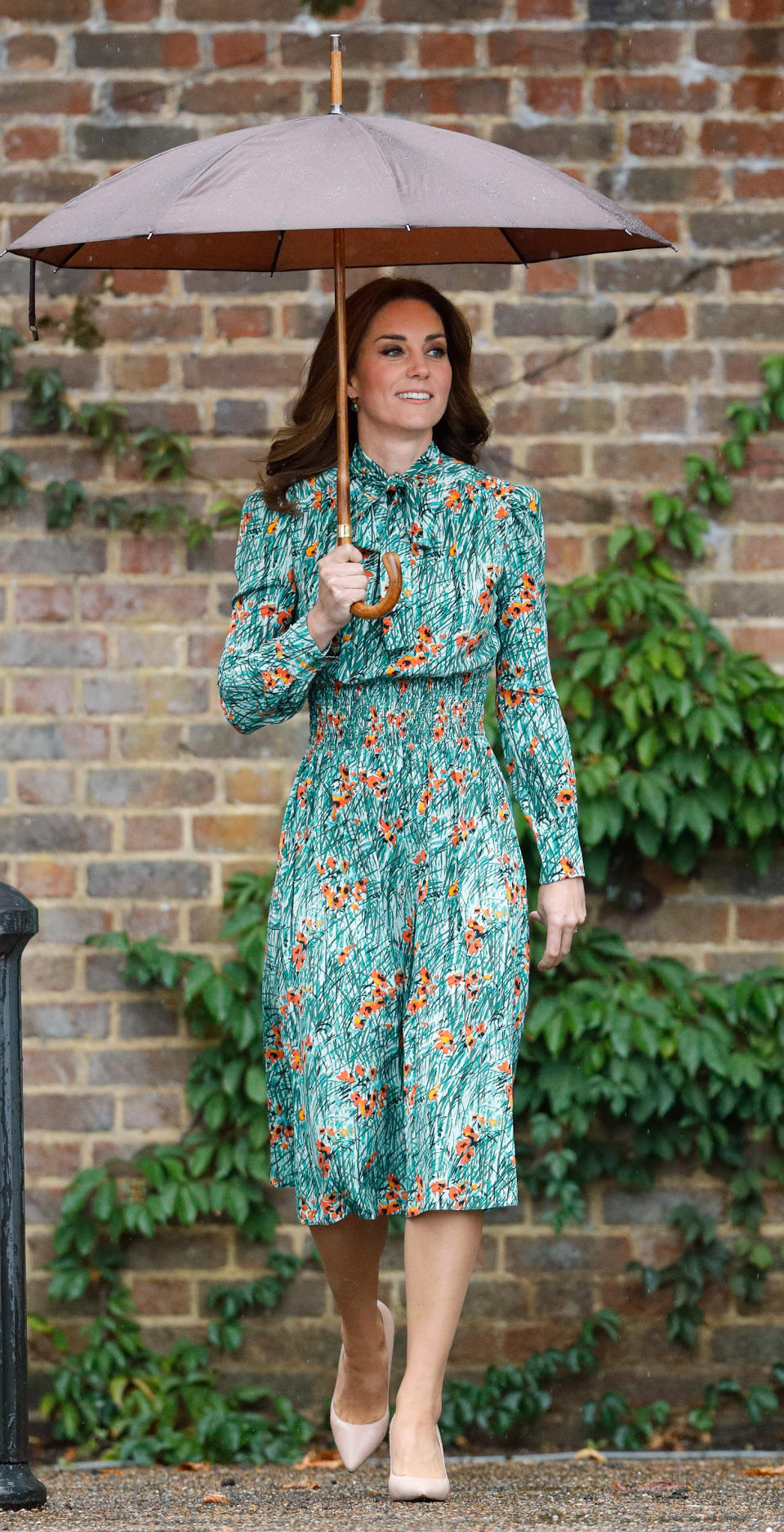 <p>Kate Middleton lució majestuosa y derrochó clase y estilo en Londres con este vestido de flores/Getty Images </p>