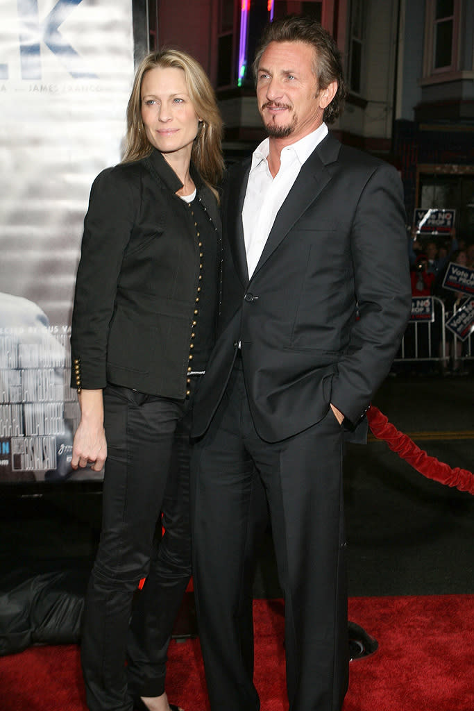 Milk San Francisco Premiere 2008 Robin Wright Penn Sean Penn