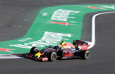 Formula One - F1 - Mexican F1 Grand Prix - Mexico City, Mexico - 29/10/16 - Red Bull's Max Verstappen of the Netherlands in action during the third practice session. REUTERS/Henry Romero