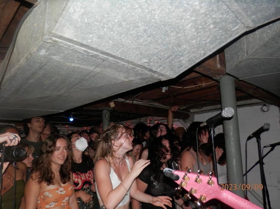 The scene inside one of three underground music venues in Newark, where bands from Delaware and the surrounding region perform secret shows for fans.