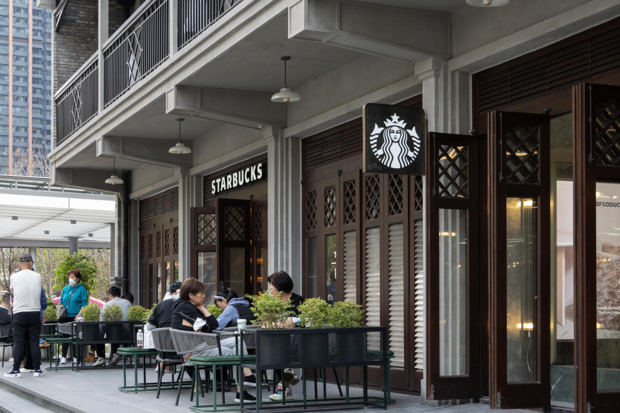 SHANGHAI, CHINA - NOVEMBER 9, 2022 - A general view of the Starbucks Intangible Heritage concept store in Shanghai, China, Nov 9, 2022. (Photo credit should read CFOTO/Future Publishing via Getty Images)