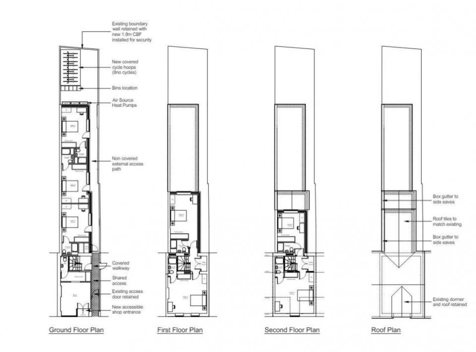 Reading Chronicle: A floorplan for the project to turn a property in Bridge Street, Caversham into a seven person home of multiple occupation (HMO). Credit: BH Designs