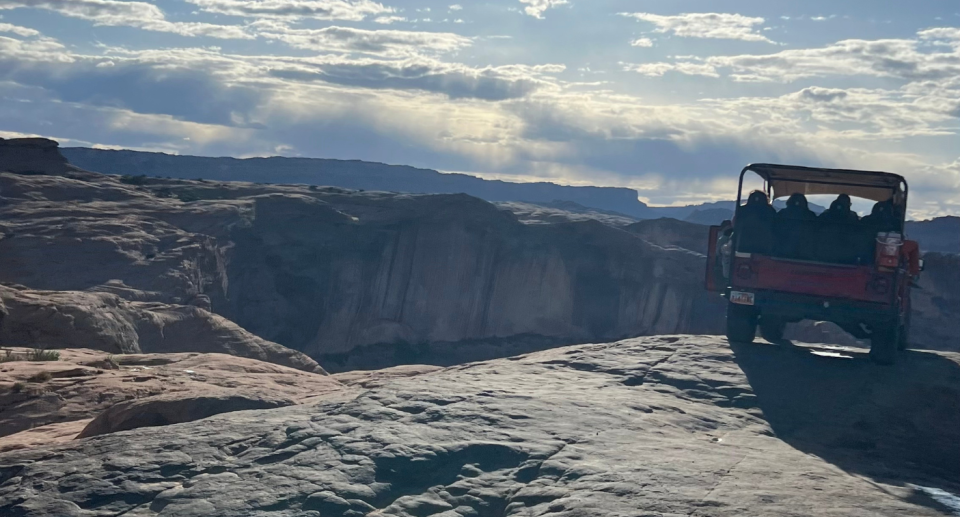 Our sunset hummer tour with Moab Adventure Center got the adrenalin pumping. Credit: Supplied