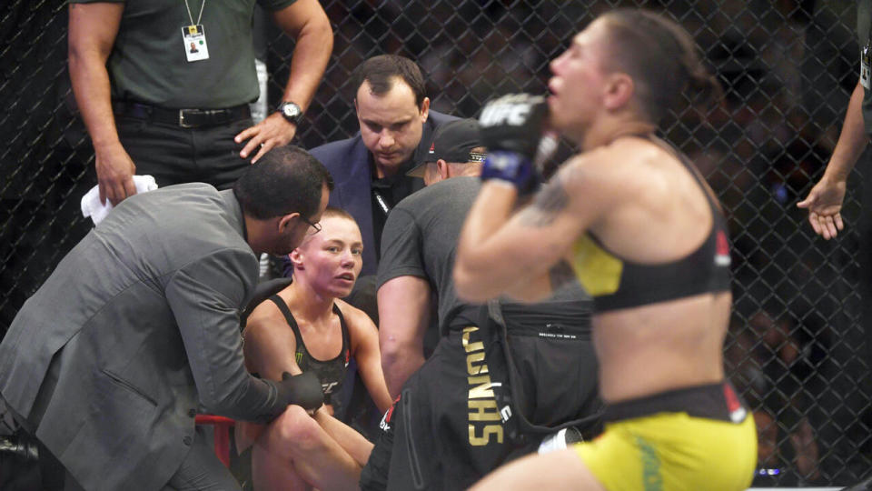 Rose Namajunas contemplated her future immediately after the defeat. Pic: Getty