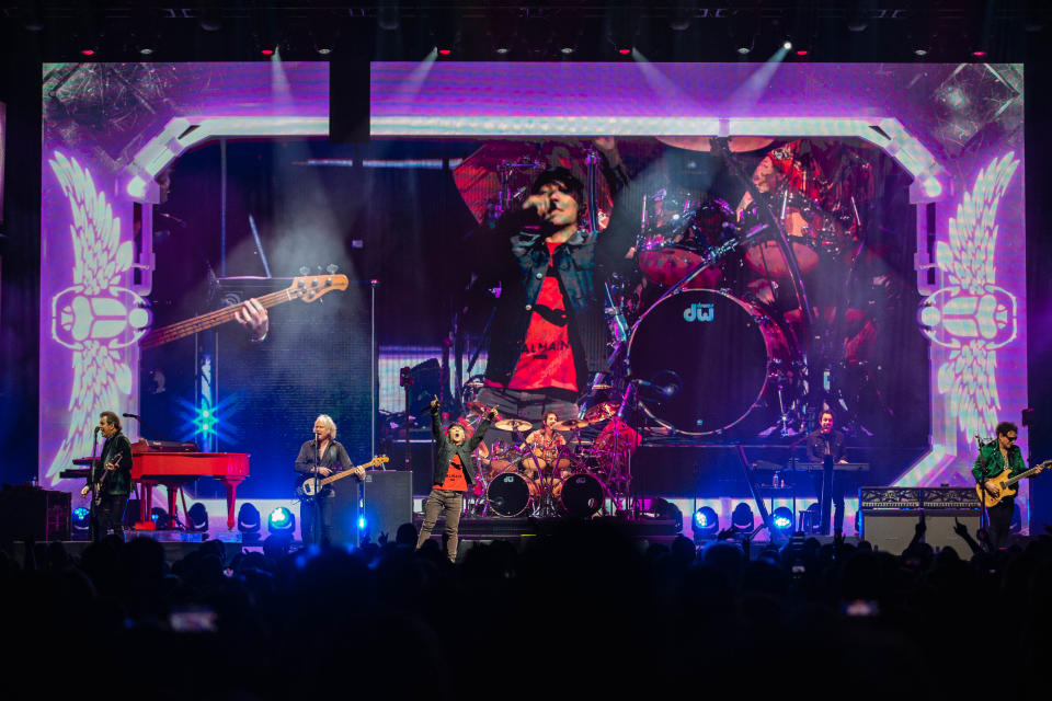 Journey takes the stage Thursday in Oklahoma City.