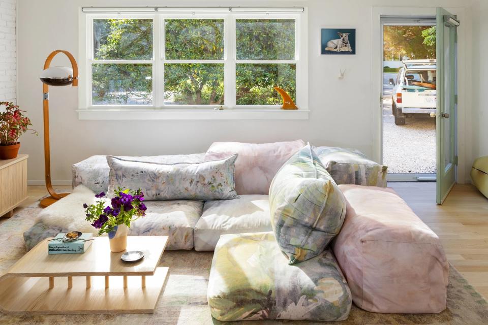 tie-dye sofa