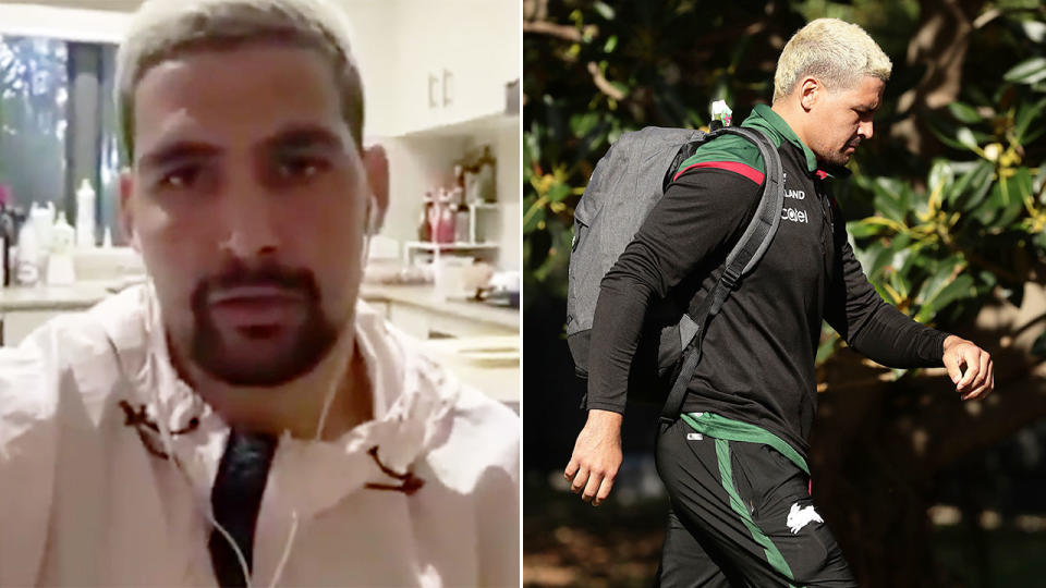 Pictured here, Rabbitohs star Cody Walker is being investigated over a fight in December 2019.