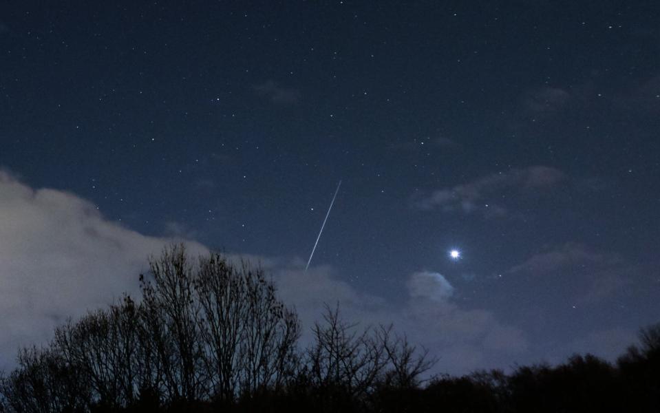 The Geminids over Saltburn By The Sea in the early hours of December 14 2018 - Getty Images Europe