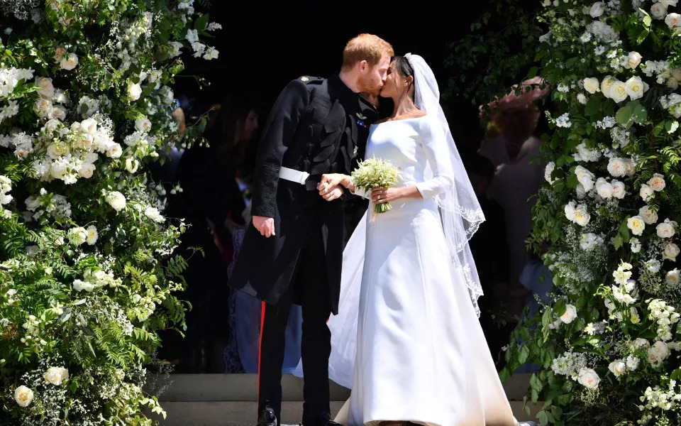 Harry and Meghan's wedding in 2018 - BEN STANSALL/AFP