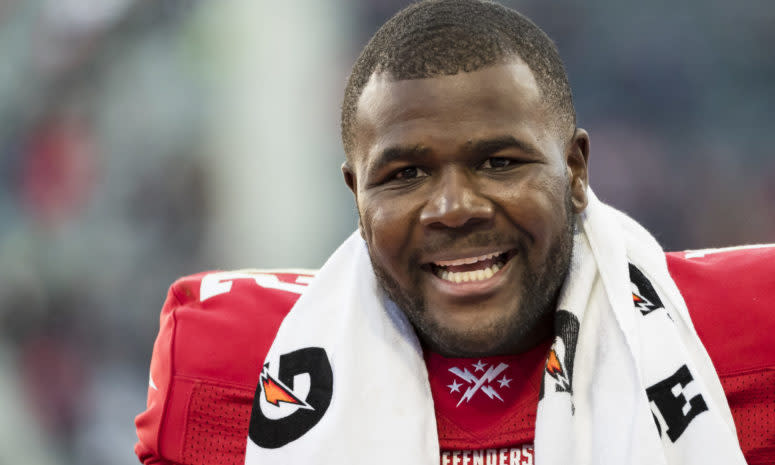 Cardale Jones plays in his first XFL DC Defenders game.