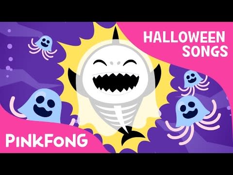 <p>You think you'd be able to avoid "Baby Shark" at Halloween? Think again. This song is the classic "Baby Shark" melody with a slower, spookier twist. </p><p><a class="link " href="https://www.amazon.com/Halloween-Shark/dp/B0789Q6NVB?tag=syn-yahoo-20&ascsubtag=%5Bartid%7C10055.g.27955468%5Bsrc%7Cyahoo-us" rel="nofollow noopener" target="_blank" data-ylk="slk:ADD TO PLAYLIST;elm:context_link;itc:0;sec:content-canvas">ADD TO PLAYLIST</a> </p><p><a href="https://youtu.be/XFFgVjE3aoU" rel="nofollow noopener" target="_blank" data-ylk="slk:See the original post on Youtube;elm:context_link;itc:0;sec:content-canvas" class="link ">See the original post on Youtube</a></p>