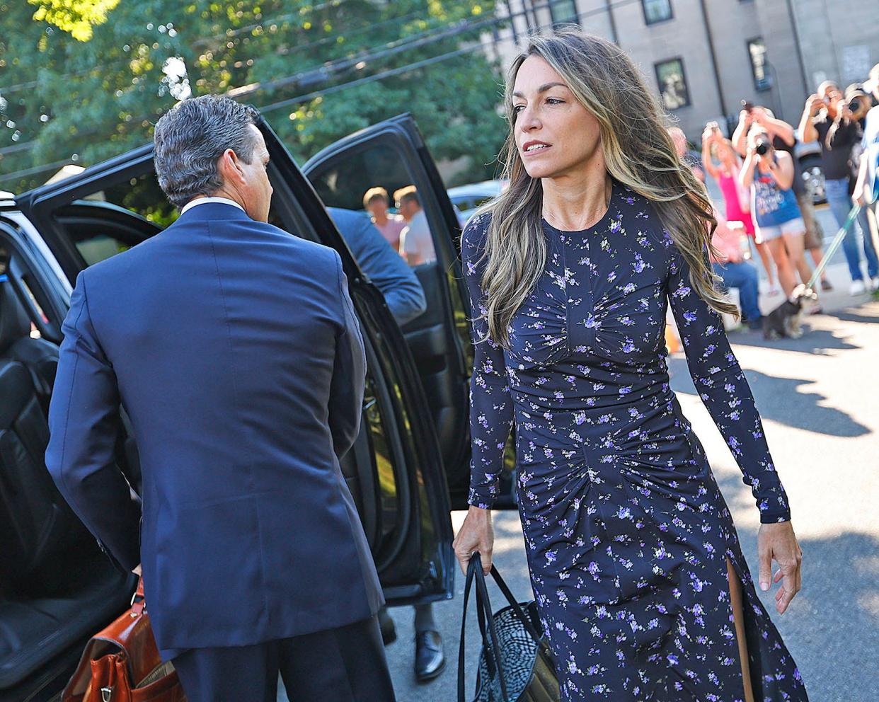 Karen Read arrived at the courthouse in Dedham, Massachusetts for closing arguments in her trial on Tuesday.