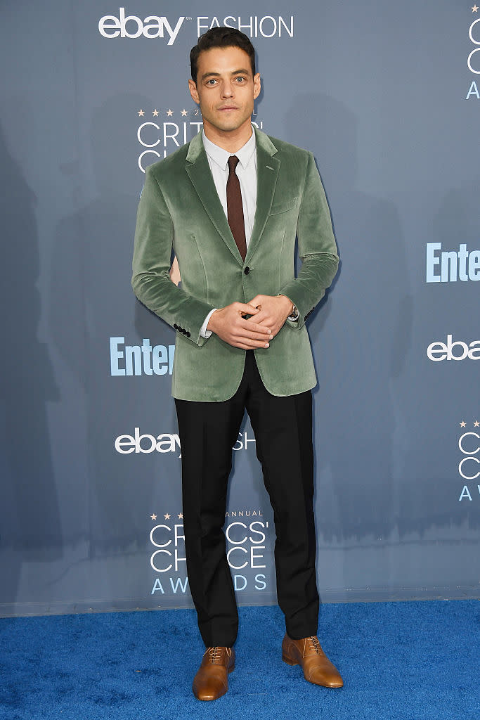 Rami Malek in Burberry