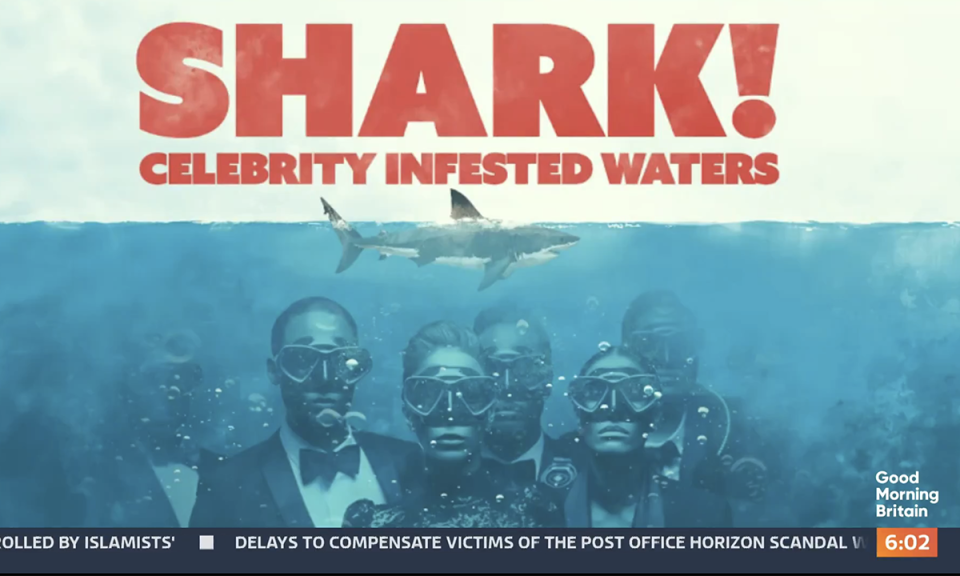 Shark! Celebrity Infested Waters is being launched to coincide with 50 years of Jaws. (ITV screengrab)