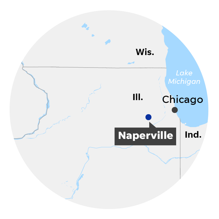 Naperville, Ill. locator map