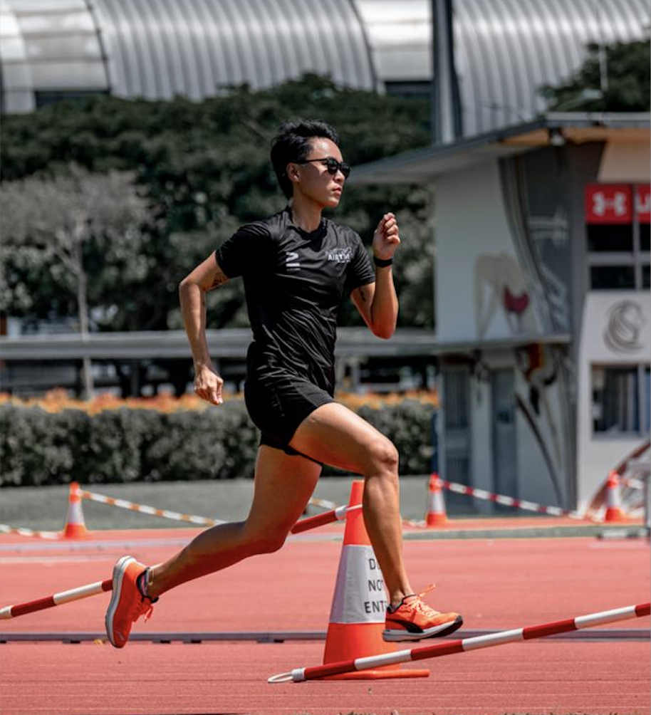 Puma Ambassador Joy Kuan on the tracks. PHOTO: Fuaìd Idris