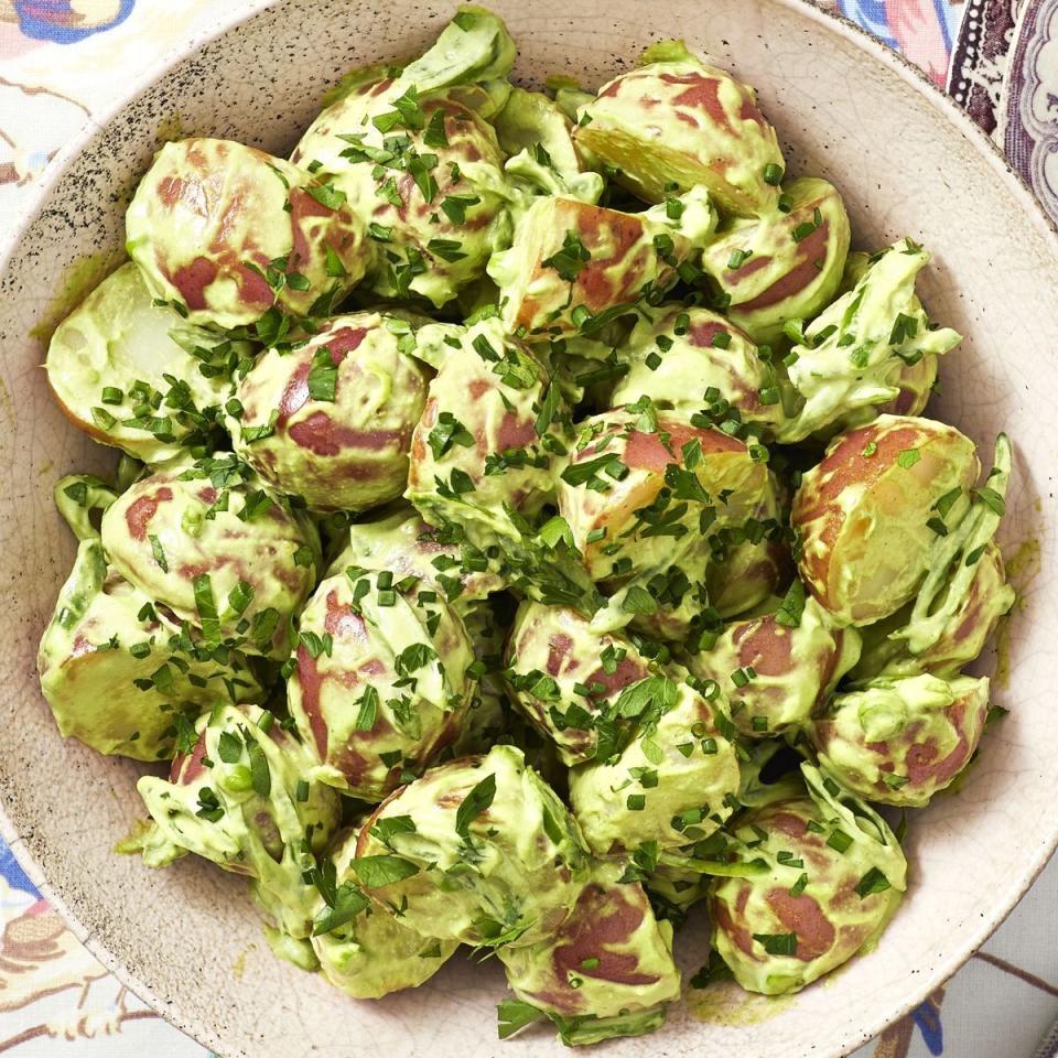 green goddess potato salad without lettuce