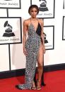 <p>In Alexandre Vauthier Haute Couture at the 2016 Grammy Awards</p>
