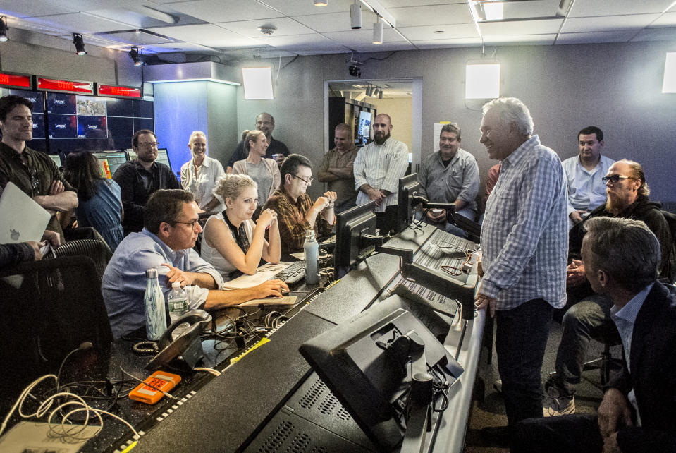 Image: Behind-the-scenes production of Live PD at the studio in New York in 2016. (Bill Tompkins / Getty Images file)