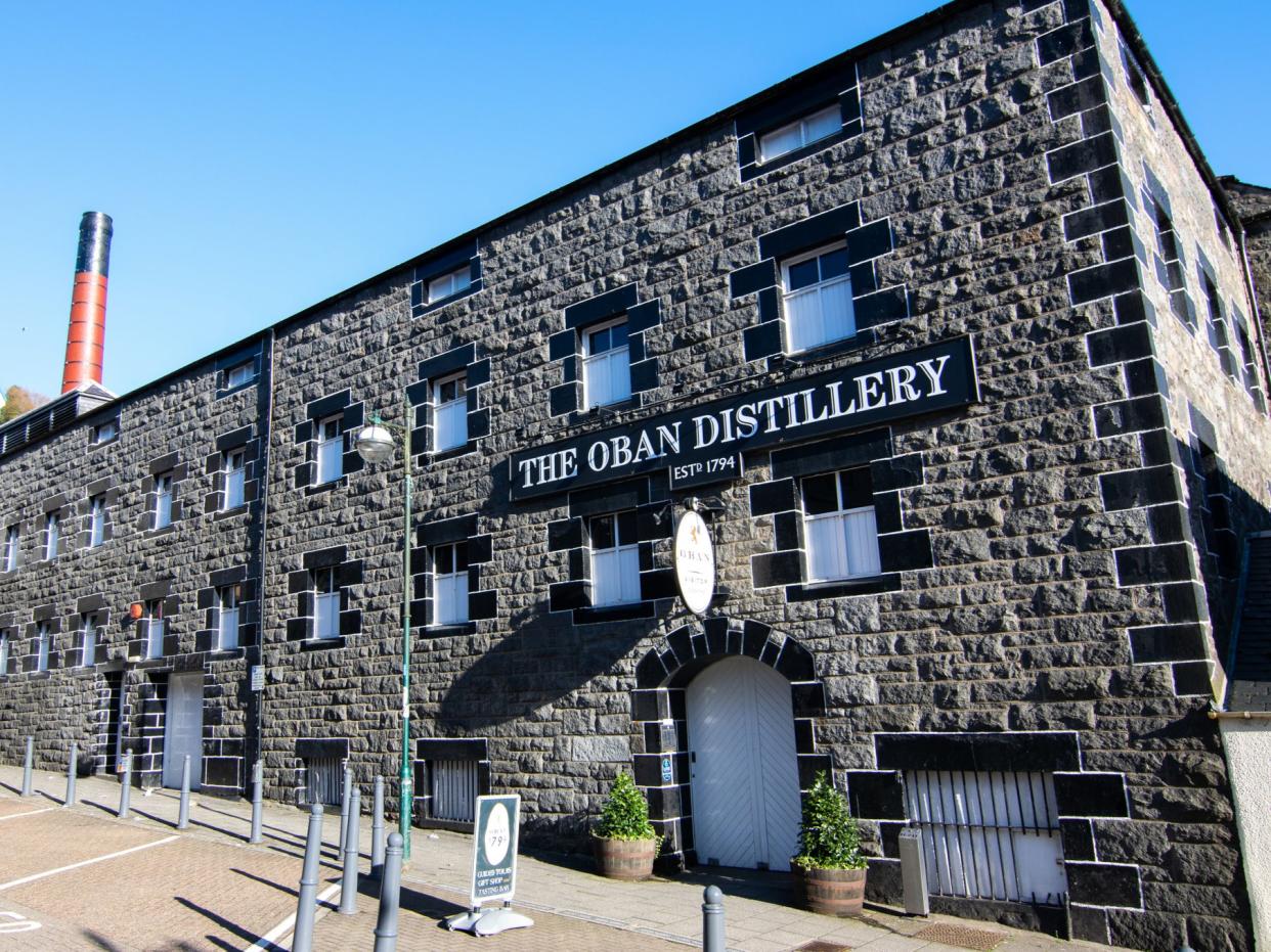 Oban distillery in Argyle is Diageo’s second-smallest whisky distillery (Getty)