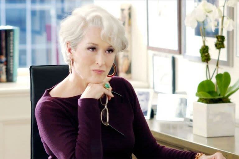 Meryl Streep en El diablo vista a la moda